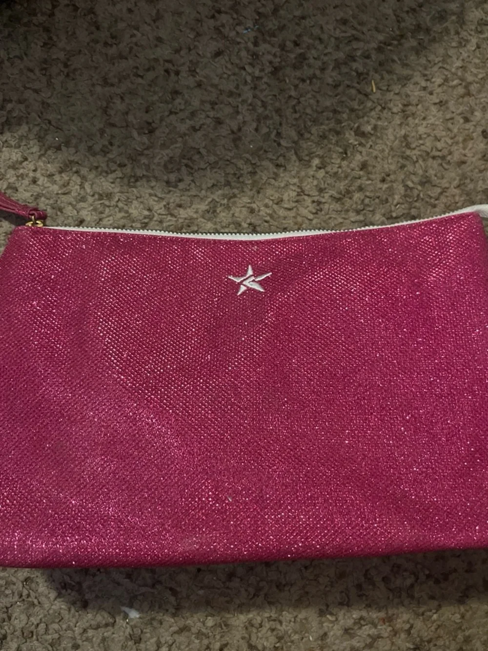Rebel Sparkling Pink Star Cosmetic Pouch